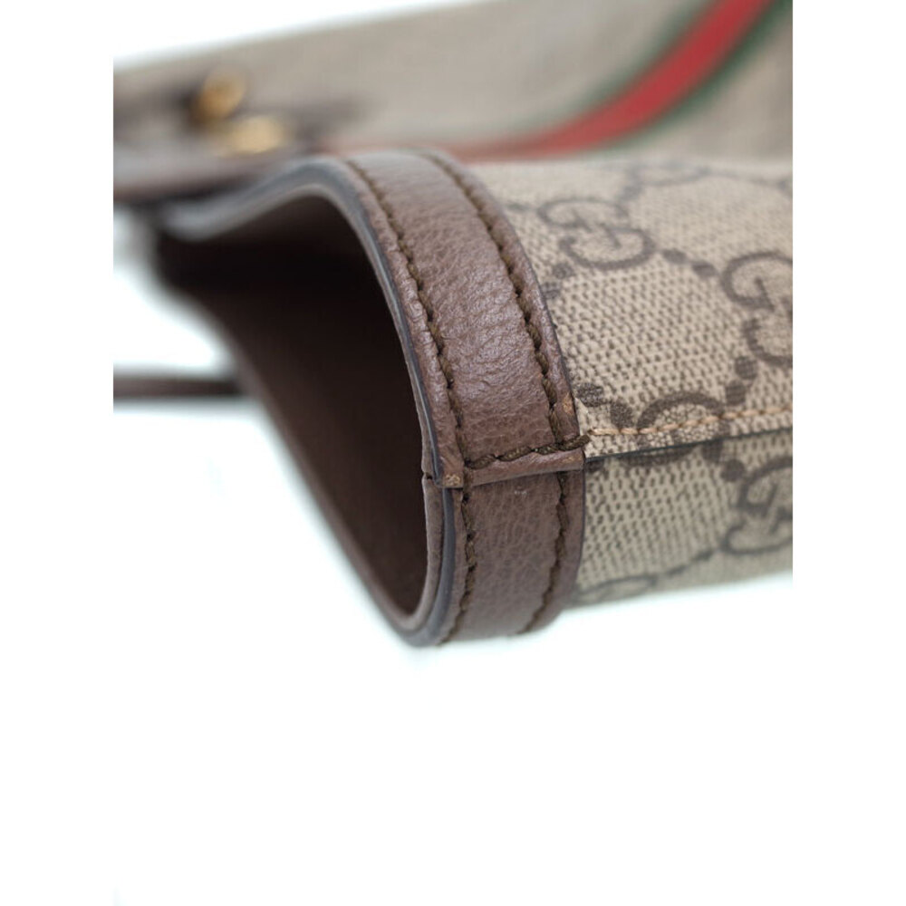 GUCCI Ophidia Supreme GG Tote Shoulder Bag Brown - Picture 6 of 9